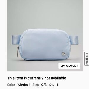 Lululemon Athletica Windmill Blue Crossbody Bag
